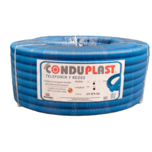 Poliducto corrugado reforzado, 1/2″