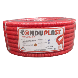 Poliducto corrugado reforzado, 1/2″