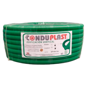 Poliducto corrugado reforzado, 1/2″